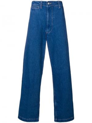 Широкие джинсы E. Tautz. Цвет: синий
