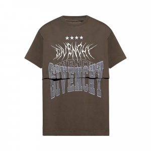 Двухслойная футболка , цвет Средний коричневый Givenchy