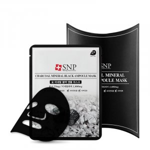 Угольно-минеральная черная ампульная маска 10 шт. SNP