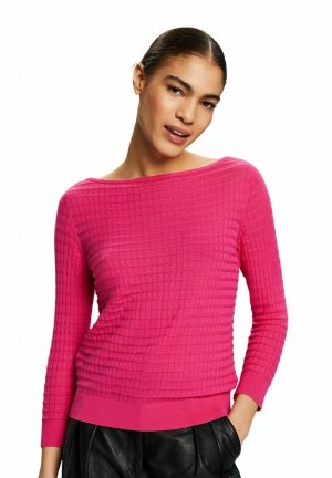 Вязаный свитер STRUKTURIERTER , цвет pink fuchsia Esprit