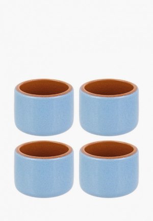 Набор форм для выпечки Elan Gallery 0,1 л 6,5х6,5х5 см TerraCotta. Цвет: голубой