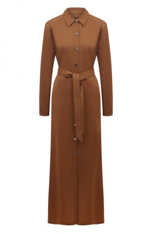 Шерстяное платье A.P.C.. Цвет: коричневый