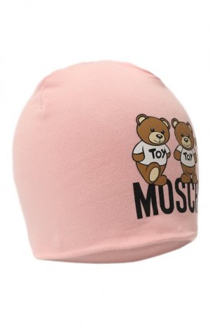 Хлопковая шапка Moschino. Цвет: розовый