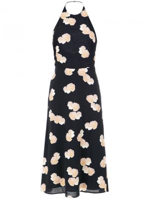 Mushroom print A-line dress Andrea Marques. Цвет: чёрный