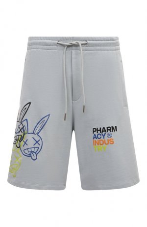 Хлопковые шорты Pharmacy Industry. Цвет: серый