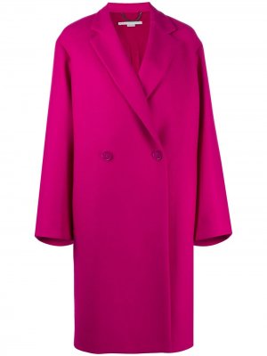 Двубортное пальто Stella McCartney. Цвет: розовый
