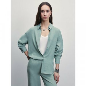 Блуза , размер L (RU 48)/170 Zarina. Цвет: зеленый