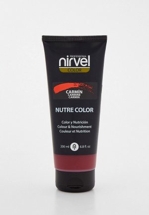 Маска для волос Nirvel Professional оттеночная, Carmine, 200 мл. Цвет: бордовый