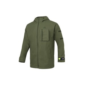 Woven Hooded Jacket Men Outerwear Green GP0990 Adidas