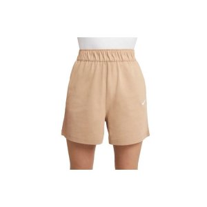 Sportswear Embroidered Logo Knit Shorts Women Bottoms Brown DM6729-200 Nike