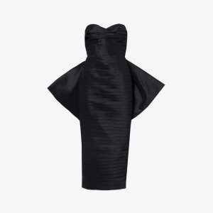 Платье миди Marji без бретелек из смесовой ткани стрейч , черный Rachel Gilbert