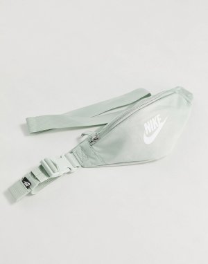 Серо-голубая сумка-кошелек на пояс Heritage-Голубой Nike