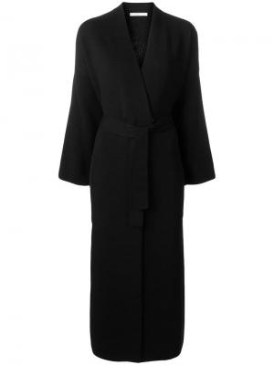 Приталенное пальто Gentry Portofino. Цвет: черный