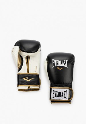 Перчатки боксерские Everlast Powerlock. Цвет: черный