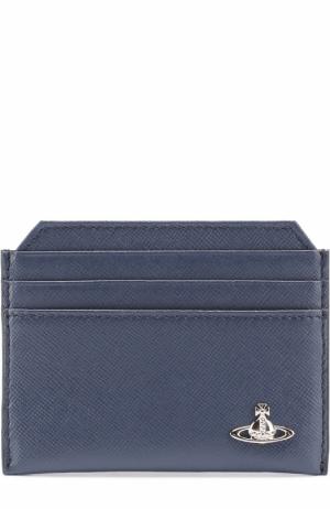 Кожаный футляр для кредитных карт Vivienne Westwood. Цвет: темно-синий