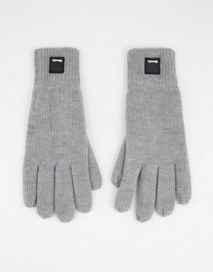 Серые вязаные перчатки -Серый Bench