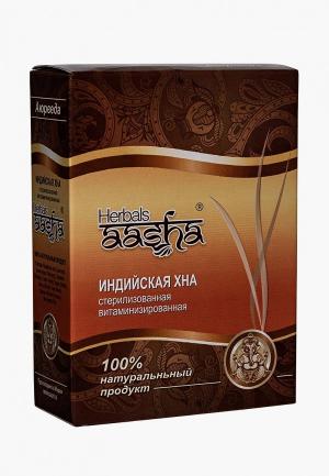 Хна для волос Aasha Herbals стерилизованная витминизированная, 80 г. Цвет: оранжевый