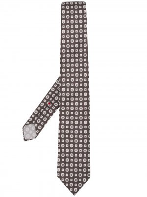 Delloglio галстук с геометричным принтом Dell'oglio. Цвет: нейтральные цвета