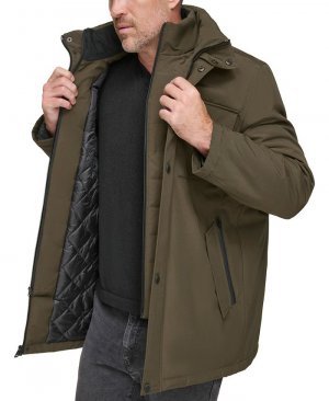 Мужское пальто Harcourt Car с прикрепленным тканевым нагрудником , зеленый Marc New York