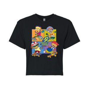 Укороченная футболка Rocket Power Grid для юниоров , черный Nickelodeon