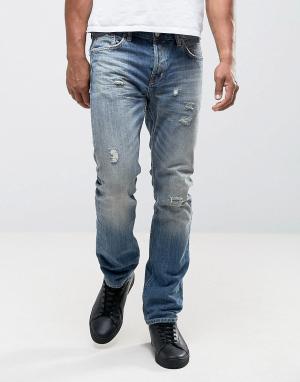 Рваные джинсы Idol Iggy AllSaints. Цвет: синий