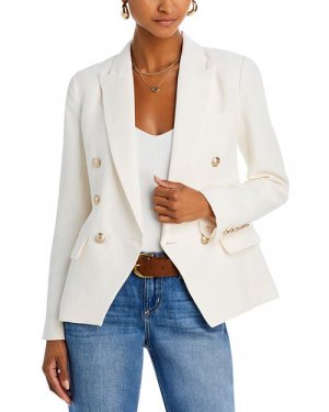 Двубортный пиджак Kenzie L'AGENCE, цвет Ivory/Cream L'AGENCE