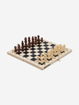 Настольная игра 2 в 1: шахматы, шашки , Бежевый, размер Без размера Torneo. Цвет: бежевый