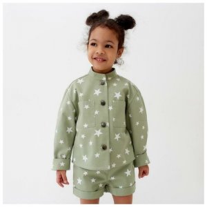 Пиджак , размер 104, зеленый Minaku. Цвет: зеленый
