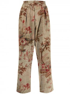 Прямые брюки с цветочным принтом Pierre-Louis Mascia. Цвет: разноцветный