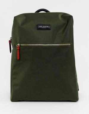 Нейлоновый рюкзак Ted Baker. Цвет: зеленый
