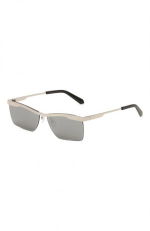 Солнцезащитные очки Off-White. Цвет: серебряный