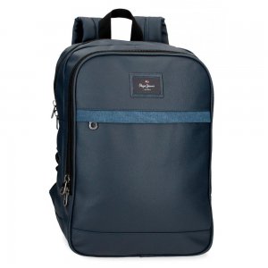 Мужская сумка для ноутбука , синяя Pepe Jeans Bags. Цвет: синий