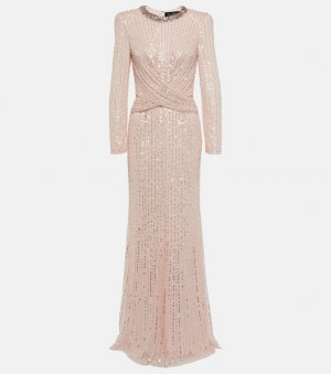 Платье macelline с пайетками , розовый Jenny Packham