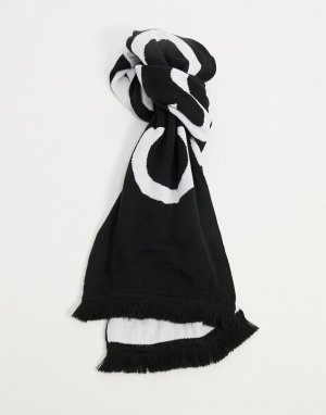 Oversized-шарф с принтом -Черный цвет Consigned