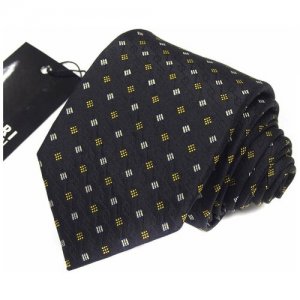 Черный галстук для мужчины с узором Coveri Collection 810868 Enrico
