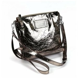 Женская кожаная сумка D-6289-3 BLW Сильвер (84140) Decoratta