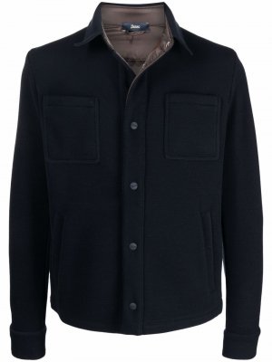 Куртка-рубашка со съемным жилетом Herno. Цвет: синий