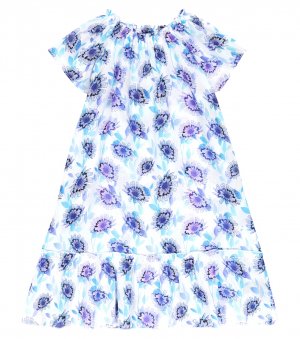 Хлопковое платье с цветочным принтом , синий Vilebrequin
