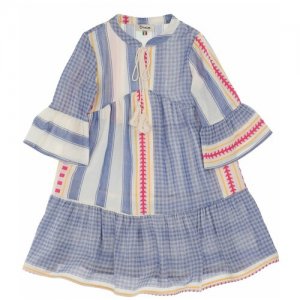 Платье для девочки DIXIE AB79084G39 цвет голубой размер 116 см. Цвет: голубой