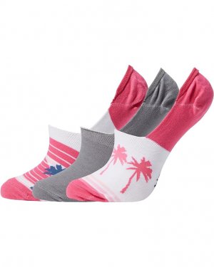 Носки PFG Palms Stripe Liner 3-Pack, цвет Ultra Pink Assorted Columbia