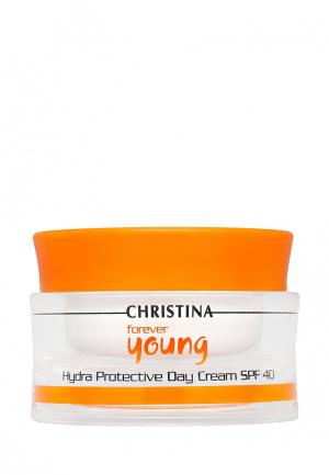 Крем дневной Christina Forever Young Hydra Protective Day Cream SPF25 Гидрозащитный, Омолаживающая линия, 50 мл. Цвет: белый