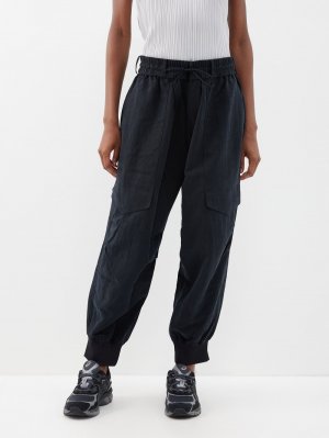 Саржевые брюки карго с эластичной талией, черный Y-3