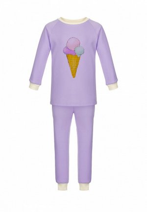 Пижама Lisa&Leo Мороженое. Цвет: фиолетовый