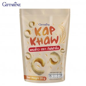 Kap Khaw, новое изобретение с использованием особого типа риса, отличающегося от растрескивания свинины, в котором используется свиная кожа, 20 г 41568 - Thai Snack Giffarine