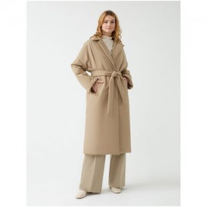 Пальто женское еврозима 1013950i90005, размер 42 Pompa. Цвет: бежевый
