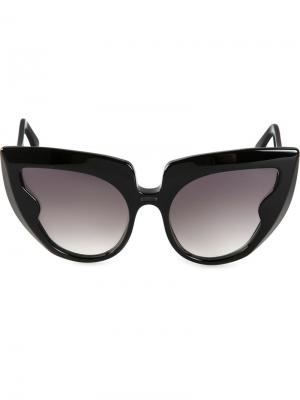 Солнцезащитные очки Diva Frame Barn's. Цвет: черный