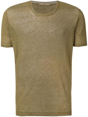 Трикотажная футболка с короткими рукавами Nuur. Цвет: зеленый