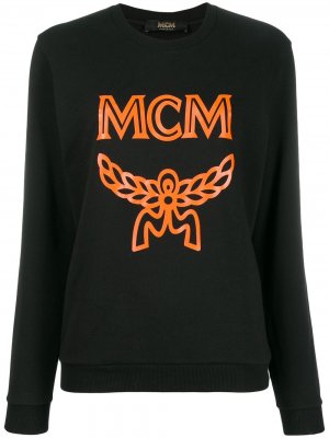 Свитер с логотипом MCM. Цвет: черный