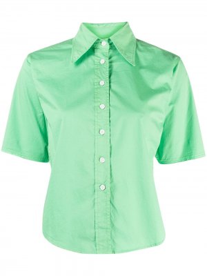 Блузка с короткими рукавами Haikure. Цвет: зеленый