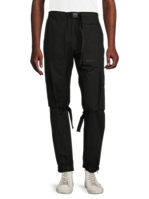Спортивные брюки с молнией до щиколотки Diag , черный Off-White
